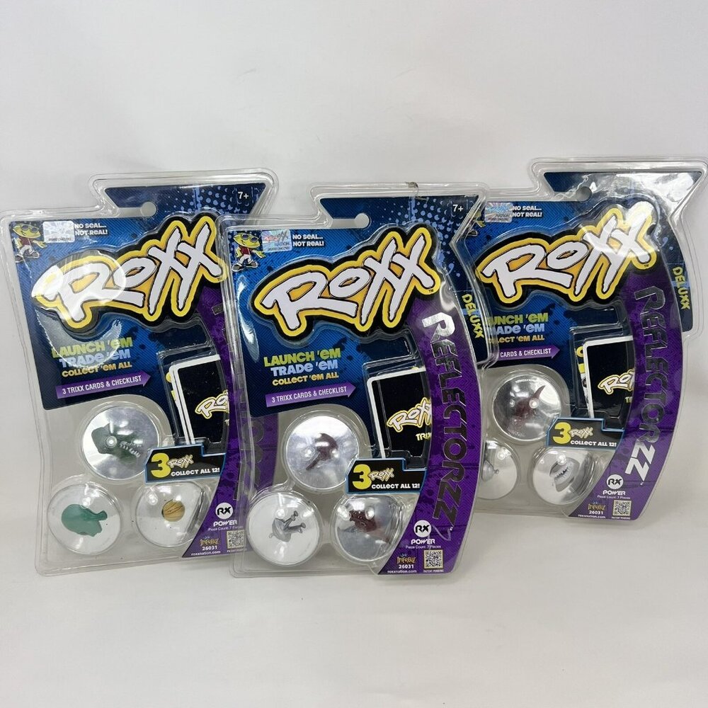Imperial Toy Roxx Deluxx Reflectorzz 3 Trixx Cards & Checklist 3D Lot Of 3